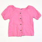 Pink woven top - Size 4