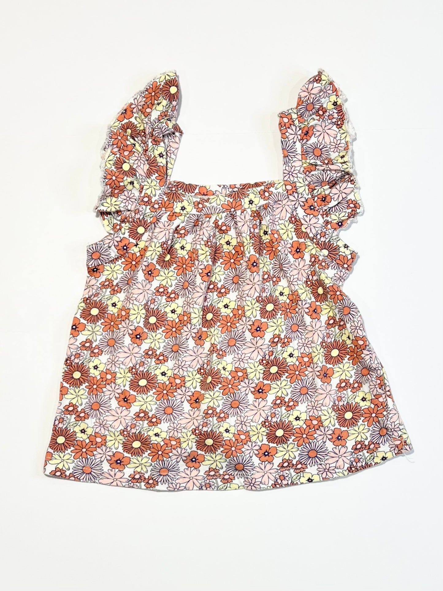 Jersey floral top - Size 4