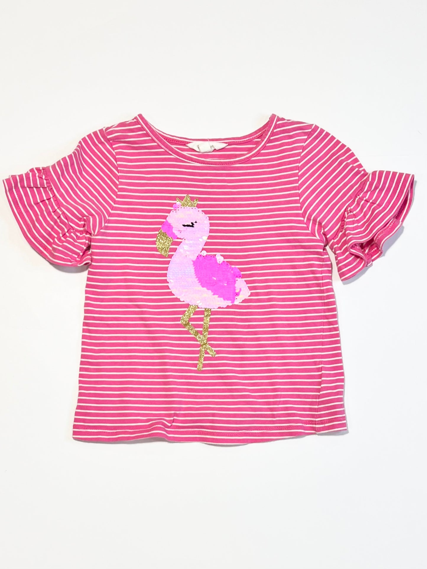 Sequined flamingo tee - Size 4