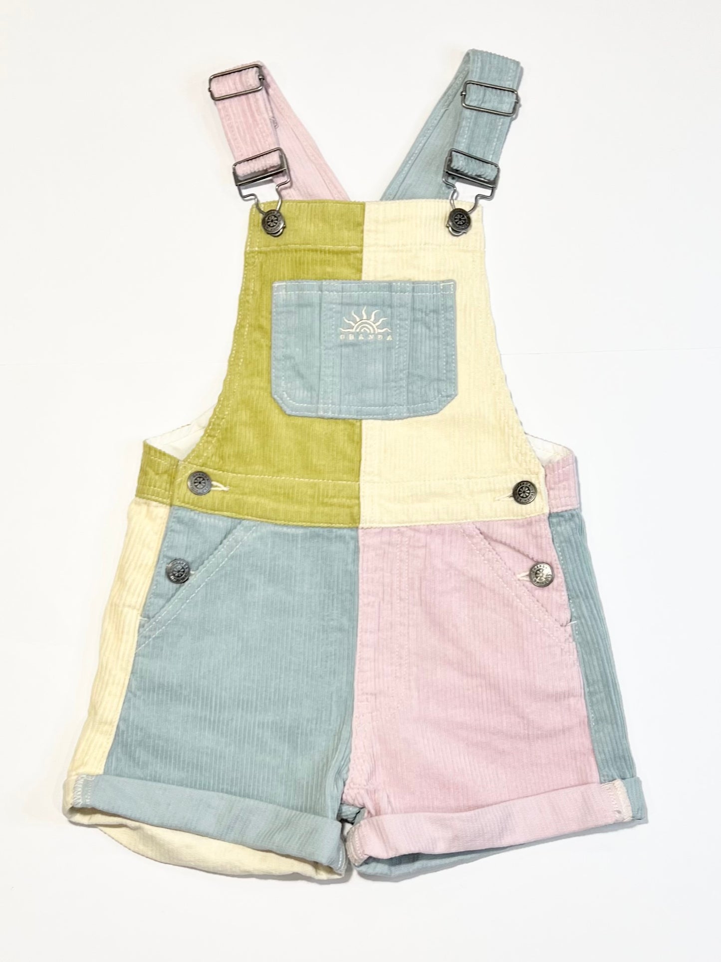 Corduroy shortalls - Size 3-4