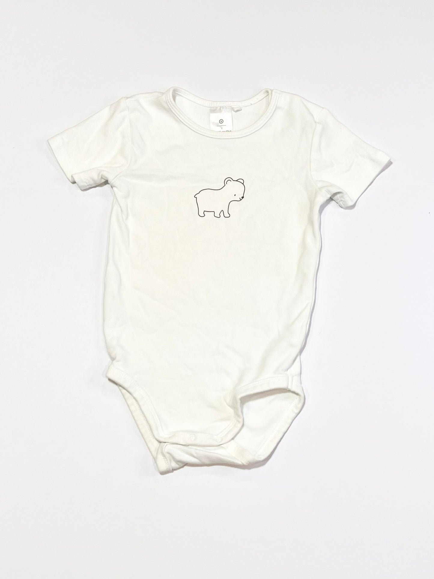 White bear bodysuit - Size 1