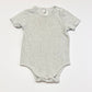 Grey ribbed bodysuit - Size 1