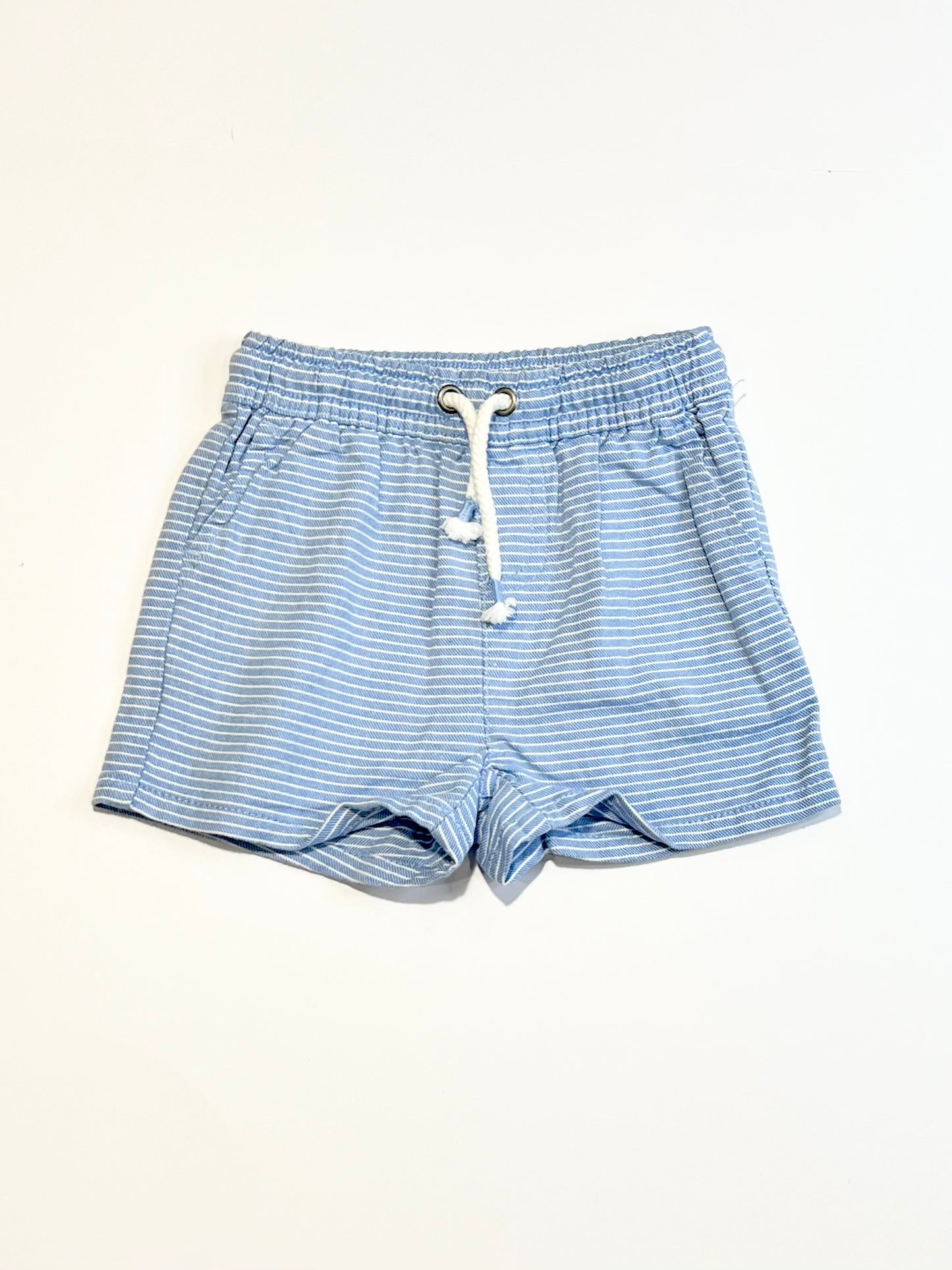 Blue striped shorts - Size 0