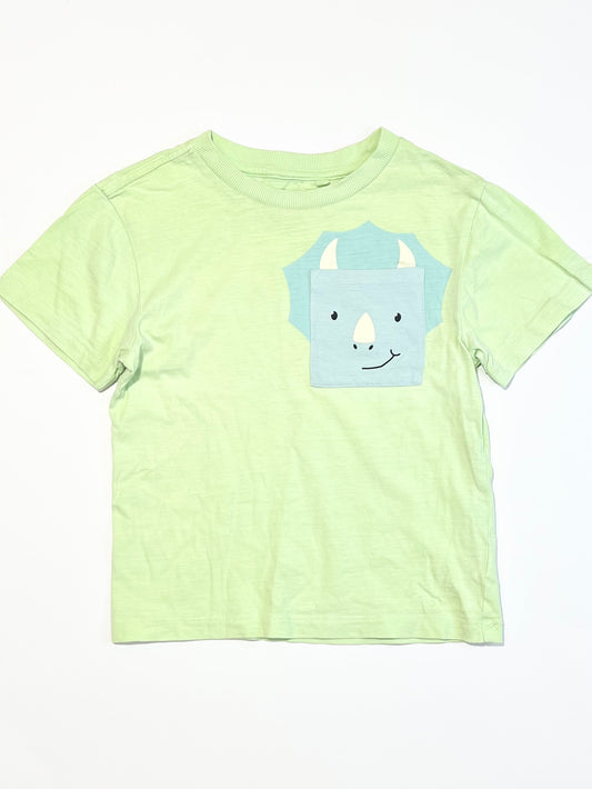 Green dino tee - Size 4
