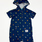 Hooded bugs romper - Size 1