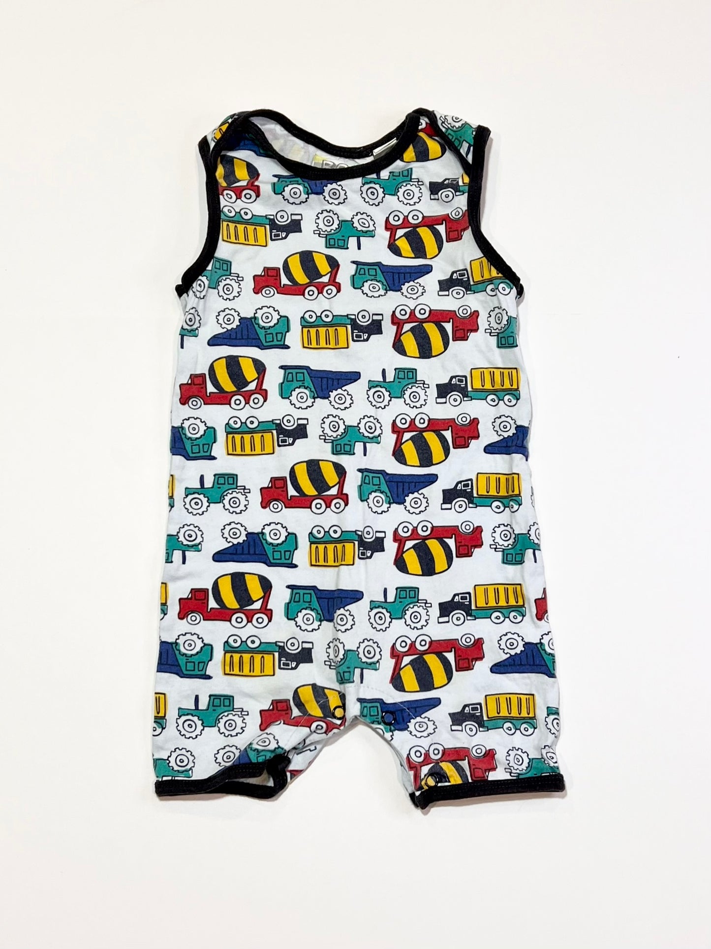 Blue trucks romper - Size 1
