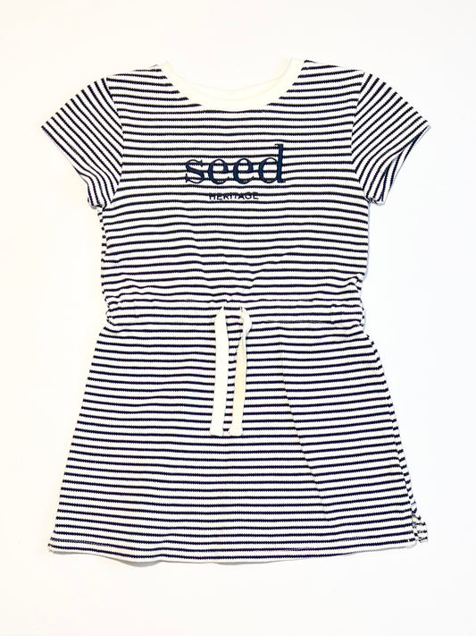 Striped logo dress - Size 4