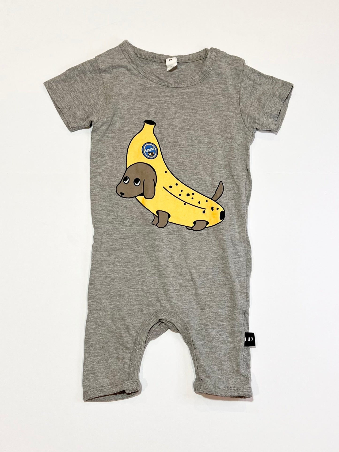 Banana dog romper - Size 1