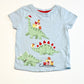 Christmas dinos tee - Size 0