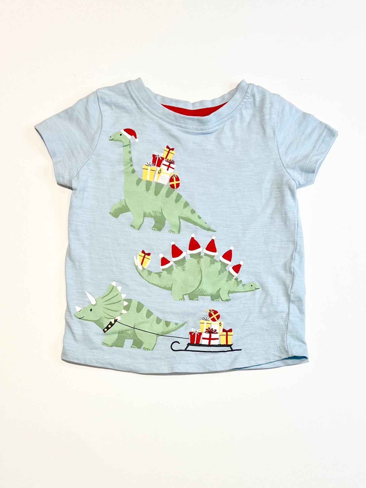 Christmas dinos tee - Size 0