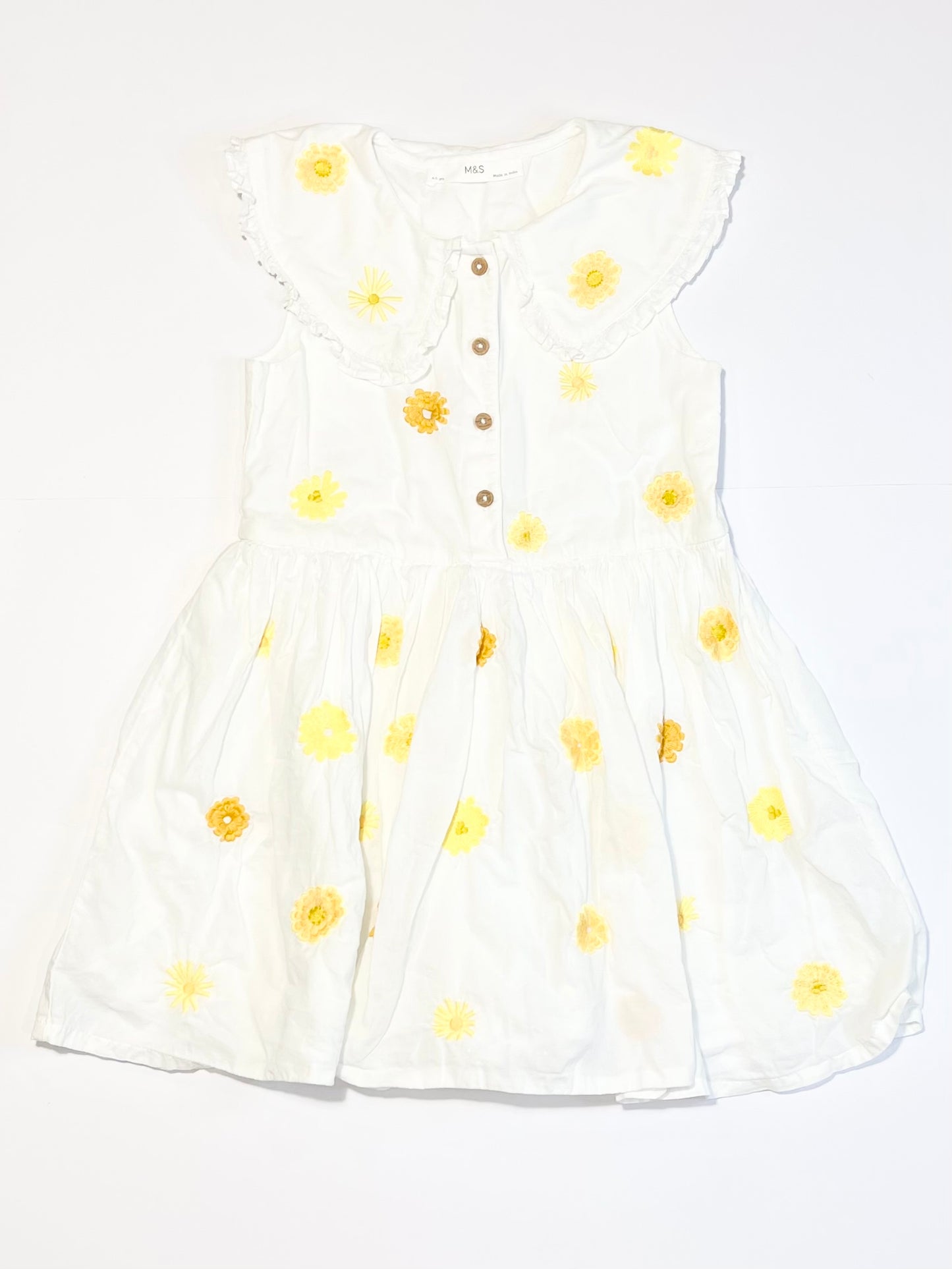 Embroidered flower dress - Size 4-5