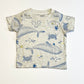 Ribbed whales tee - Size 6-9 months