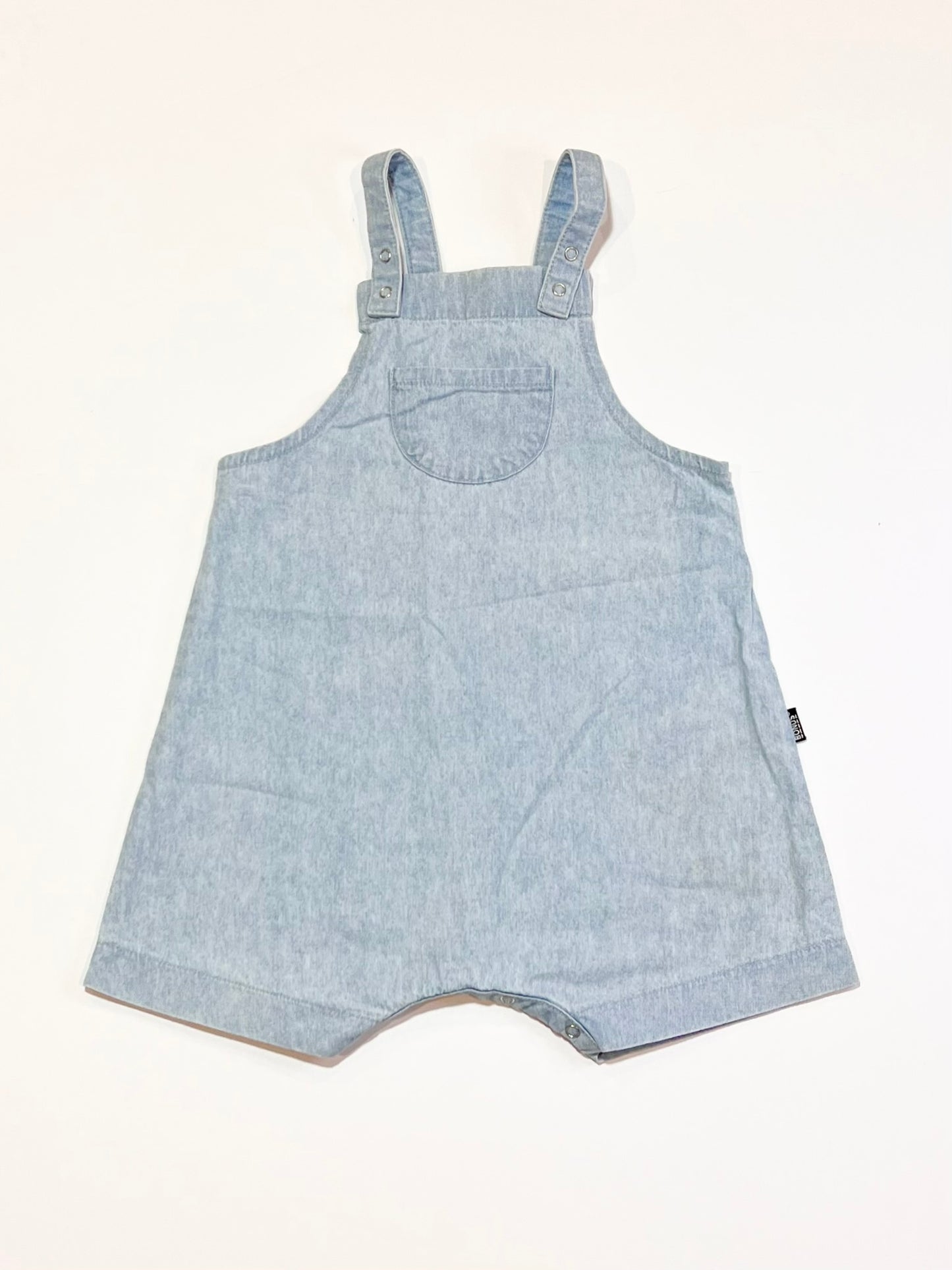 Light blue chambray overalls - Size 1