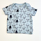 Blue jellyfish tee - Size 6-9 months