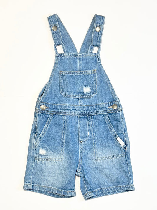 Denim shortalls - Size 4