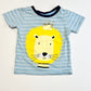 Striped lion tee - Size 0