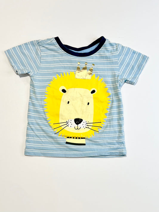 Striped lion tee - Size 0