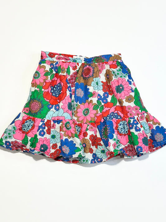 Floral skirt - Size 3-4