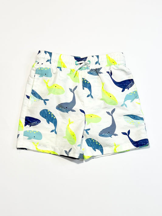 White whales boardies - Size 3-4