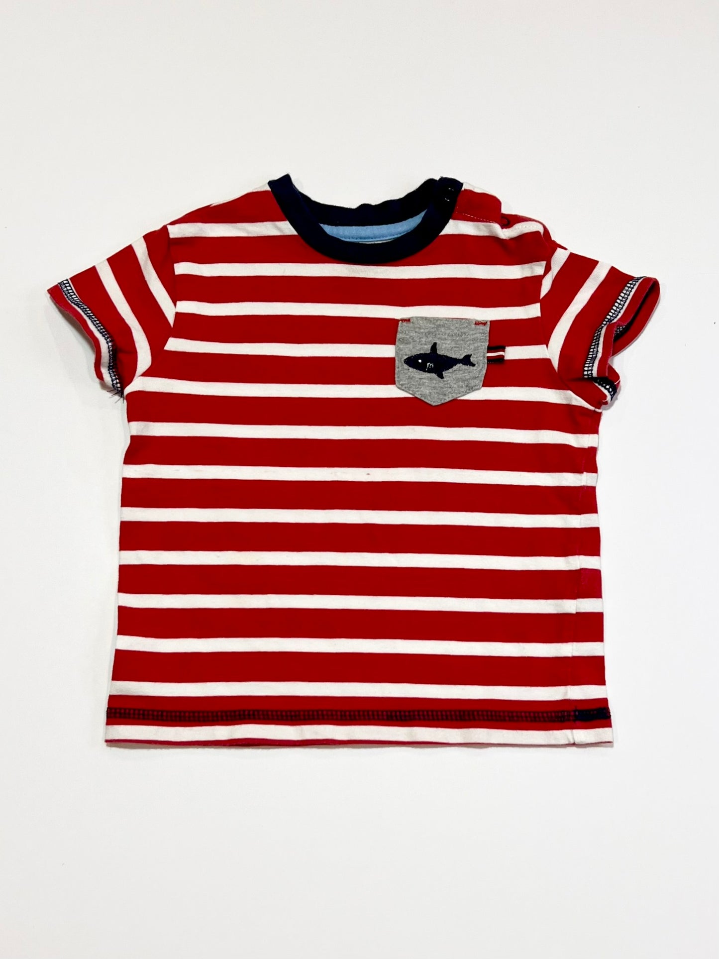 Striped shark tee - Size 1
