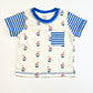 Sailboats tee - Size 6-9 months