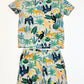 Waffle jungle pyjamas - Size 3