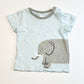 Blue elephant tee - Size 0
