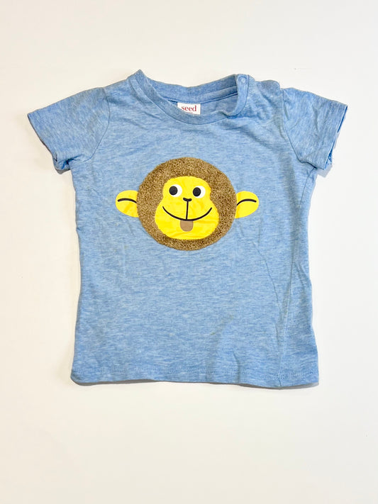 Blue monkey tee - Size 0