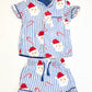 Muslin Santa pyjamas - Size 3