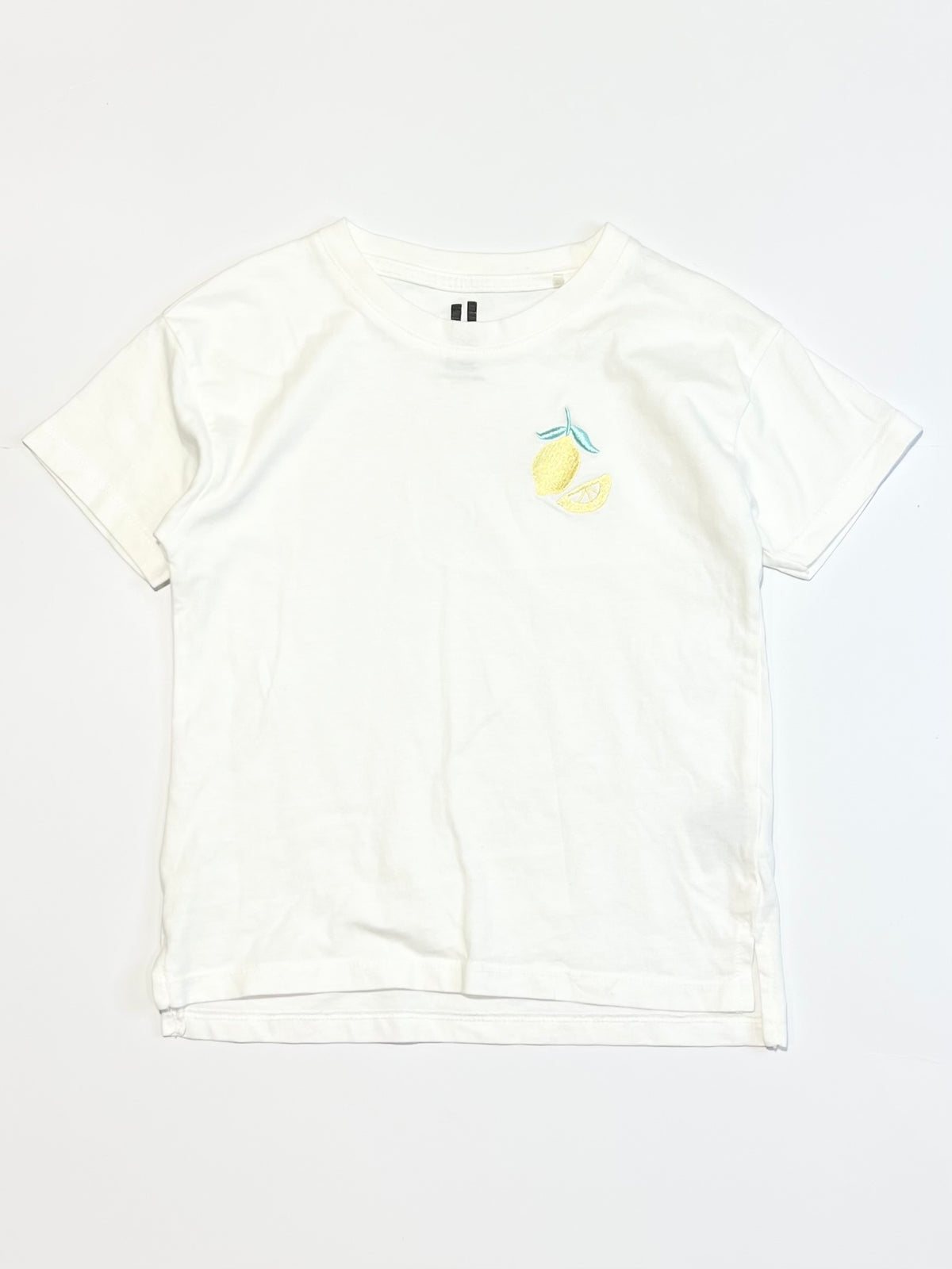 Embroidered lemon tee - Size 4