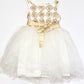 White sequined tulle dress - Size 2