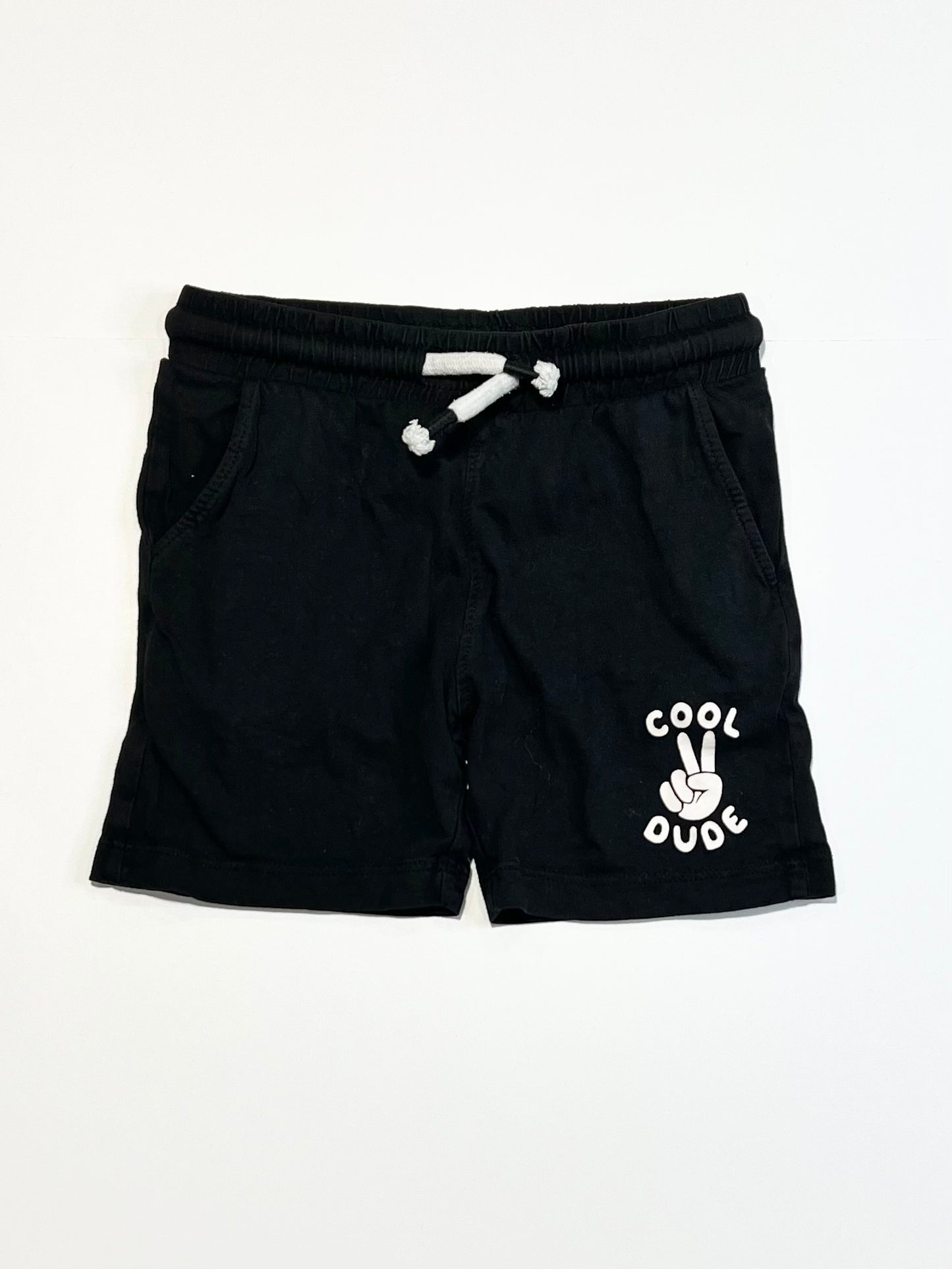 Black jersey shorts - Size 3
