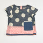 Spotty pocket top - Size 6-9 months