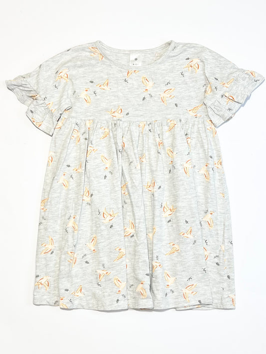 Birds jersey dress - Size 4