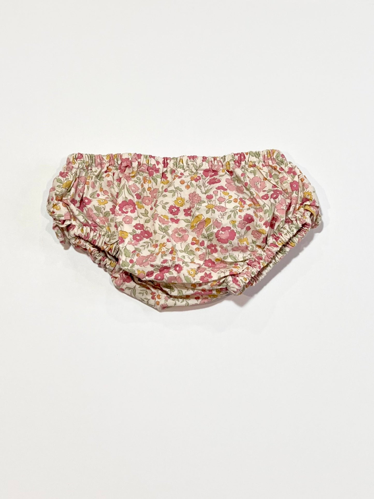 Floral ruffle nappy cover - Size 0