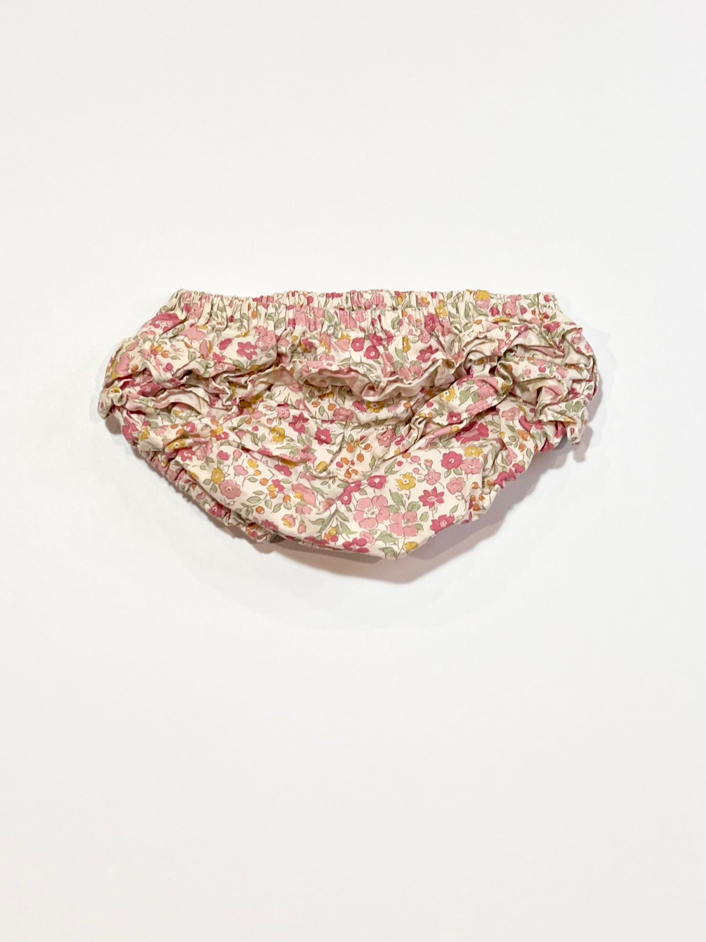 Floral ruffle nappy cover - Size 0
