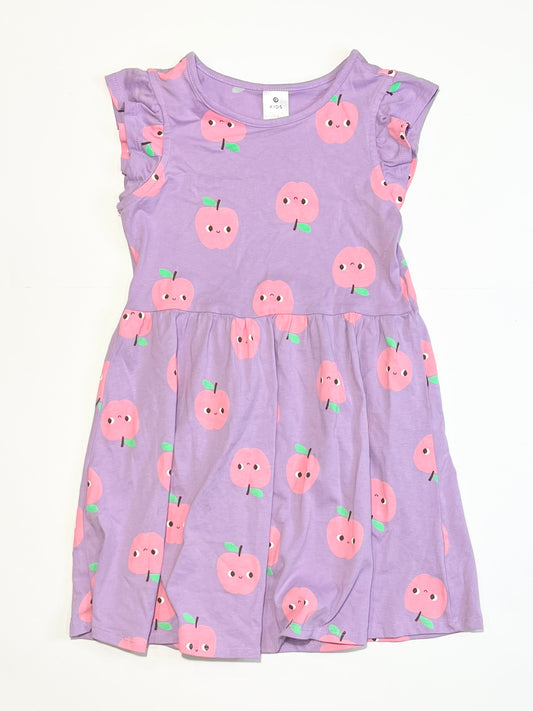 Apples jersey dress - Size 4