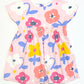 Floral jersey dress - Size 4