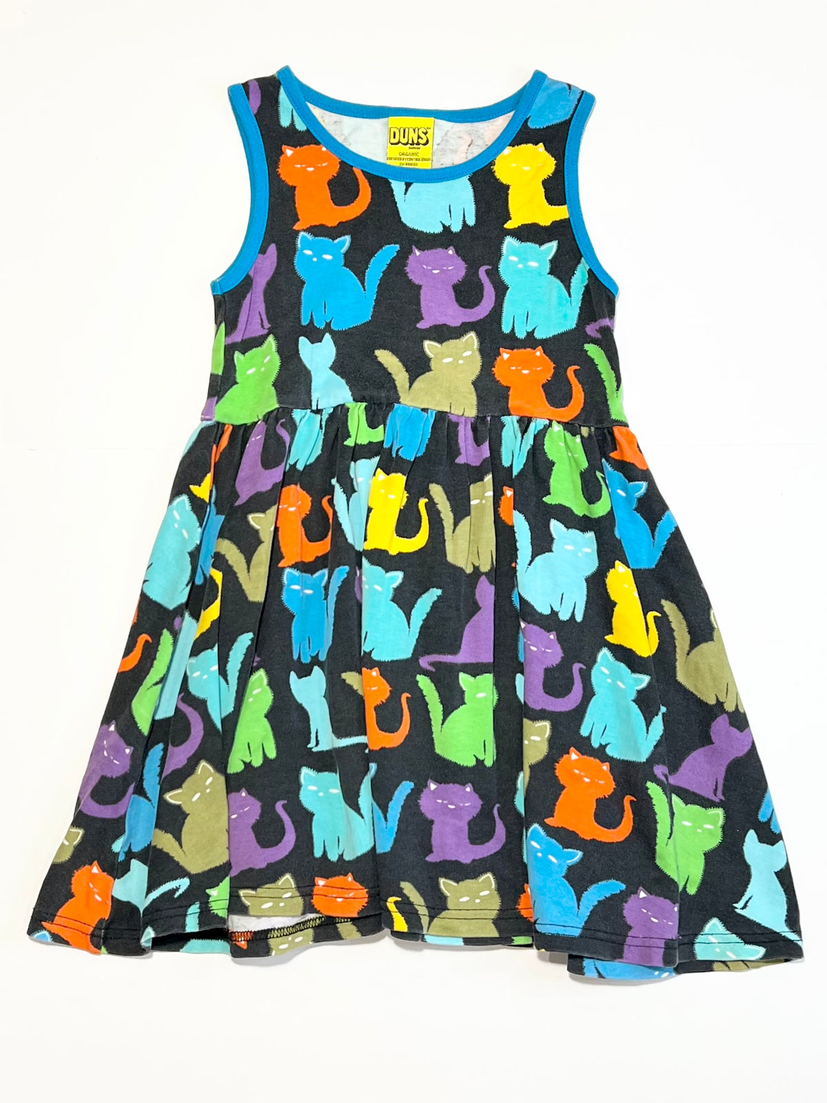 Jersey cats dress - Size 4-5
