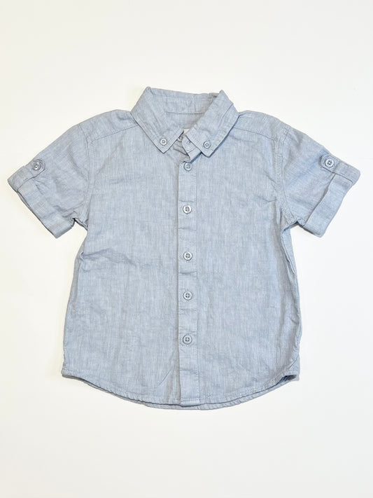 Blue woven shirt - Size 3
