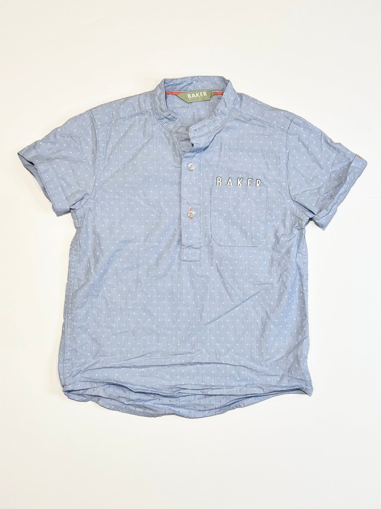 Blue grandpa shirt - Size 3-4