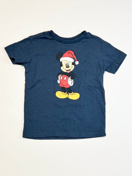 Christmas Mickey tee - Size 3