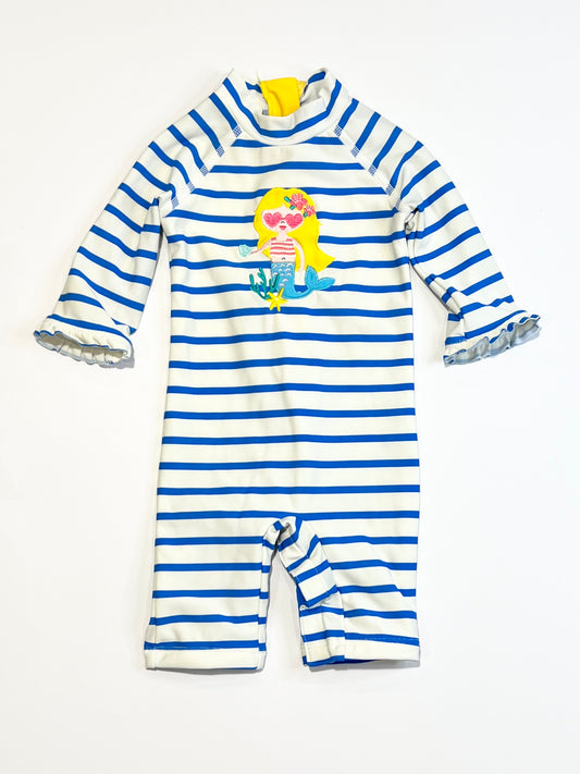 Striped mermaid swimsuit - Size 6-9 months