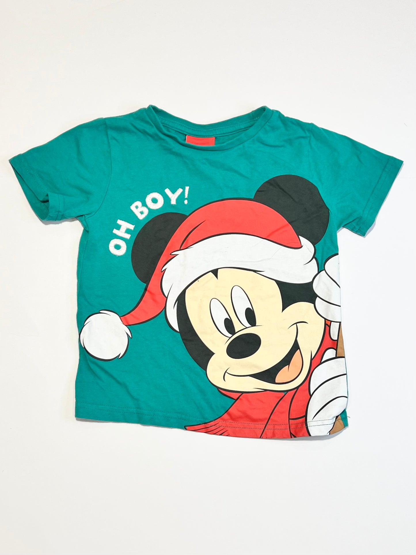 Christmas Mickey tee - Size 3