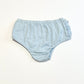 Blue ruffle nappy cover - Size 9-12 months