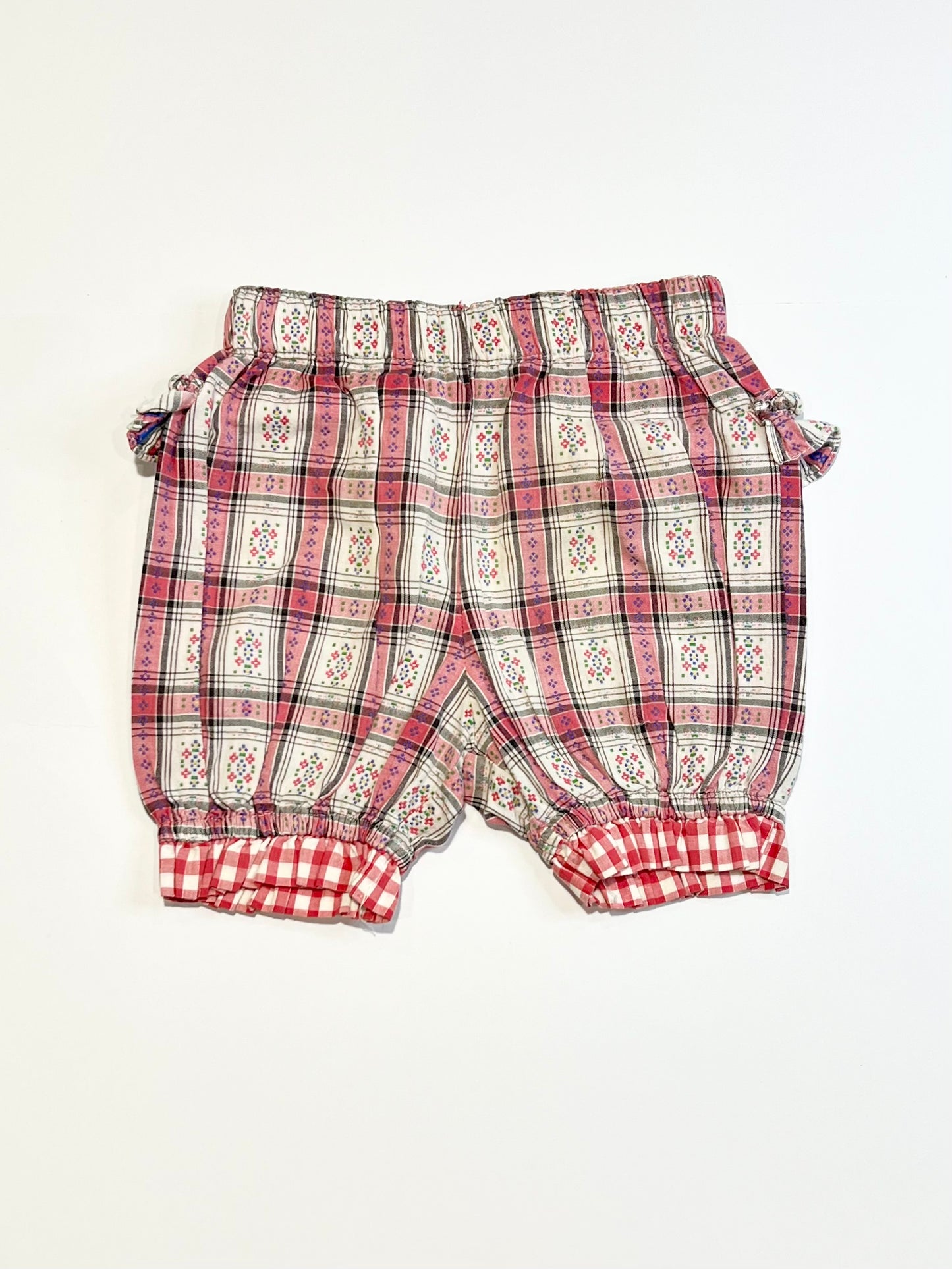 Patterned checkered bloomers - Size 1