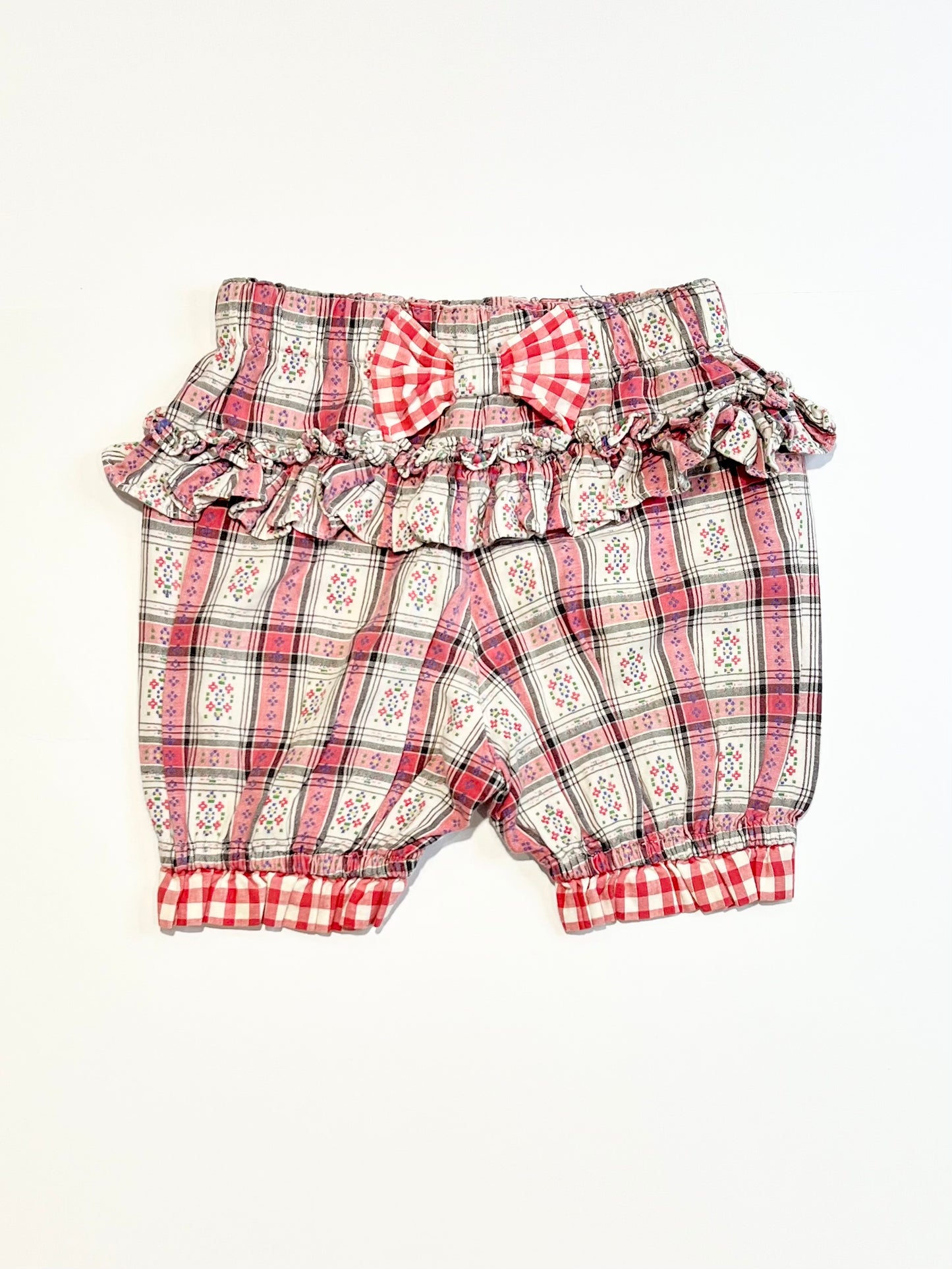 Patterned checkered bloomers - Size 1