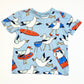 Blue seagulls tee - Size 3