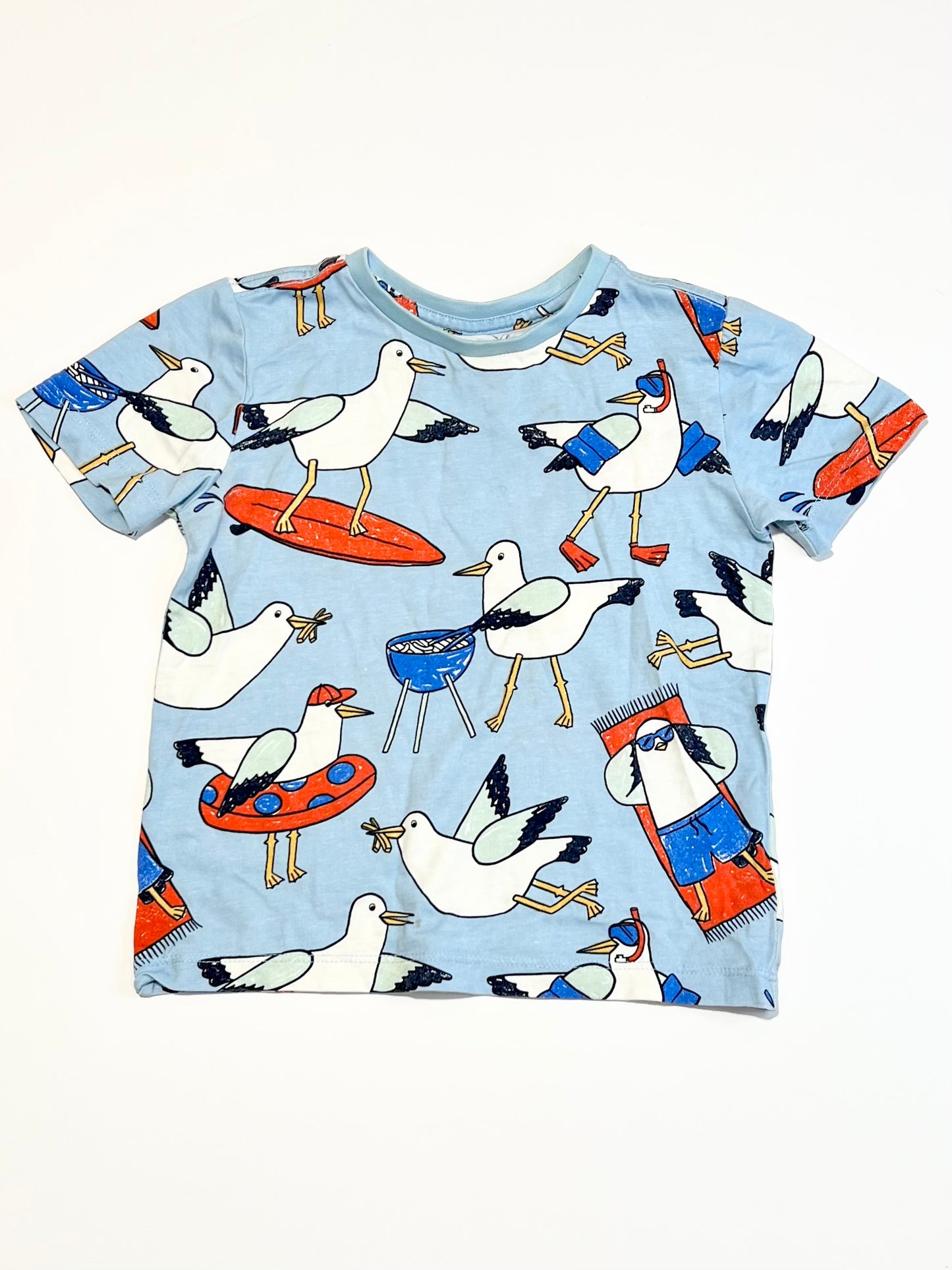 Blue seagulls tee - Size 3