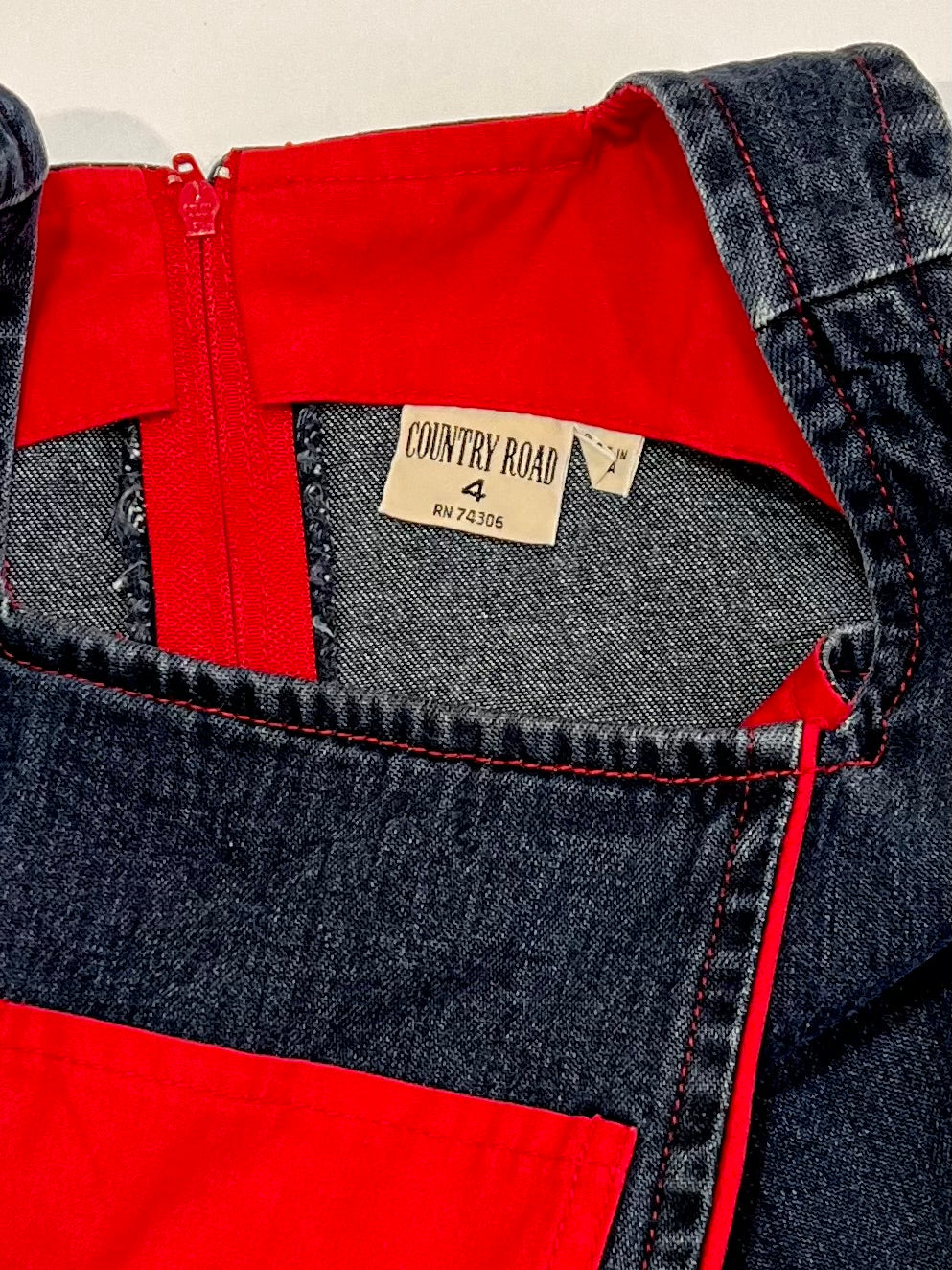 Vintage denim dress - Size 4